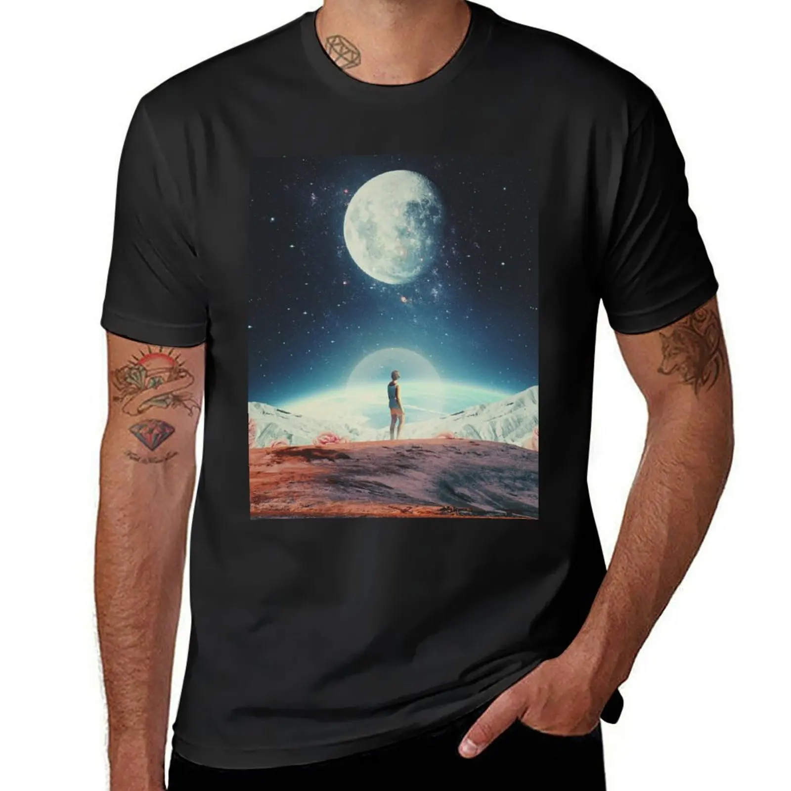 Somewhere between Sometime & Eternity T-Shirt graphics summer clothes plain t shirts men