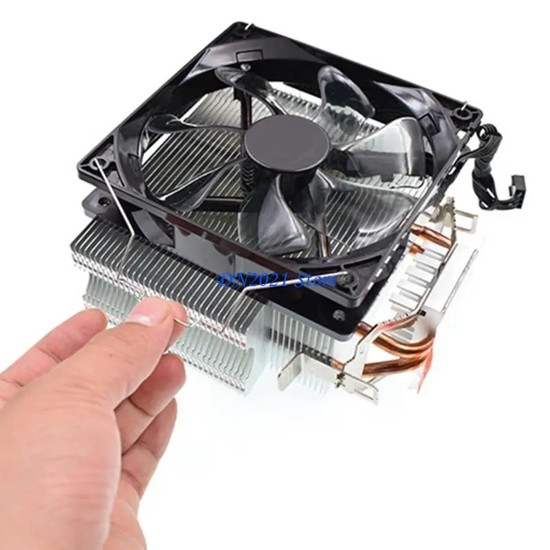 F3KE CPU Radiator Fan Hook Fixed Bracket Fan Buckle Elastic Stainless Steel Fan Buckle 2Pcs/ Set