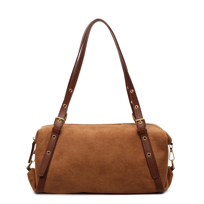 

High Quality Women PU Leather Handbags Messenger Bags Casual Female Solid Shoulder Bag Fashion Ladies New Shopping Bowling Bag