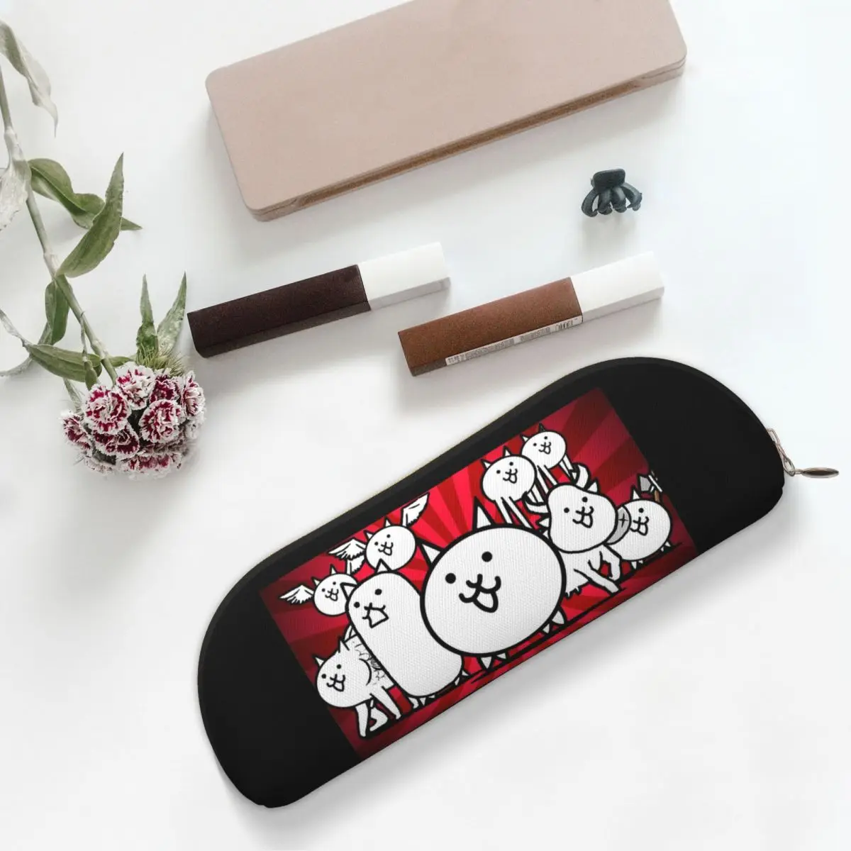 Nyanko الحرب العظمى معركة القطط مقلمة حامل قلم تخزين القرطاسية لوازم سعة كبيرة صندوق القلم حقيبة أقلام رصاص للأطفال