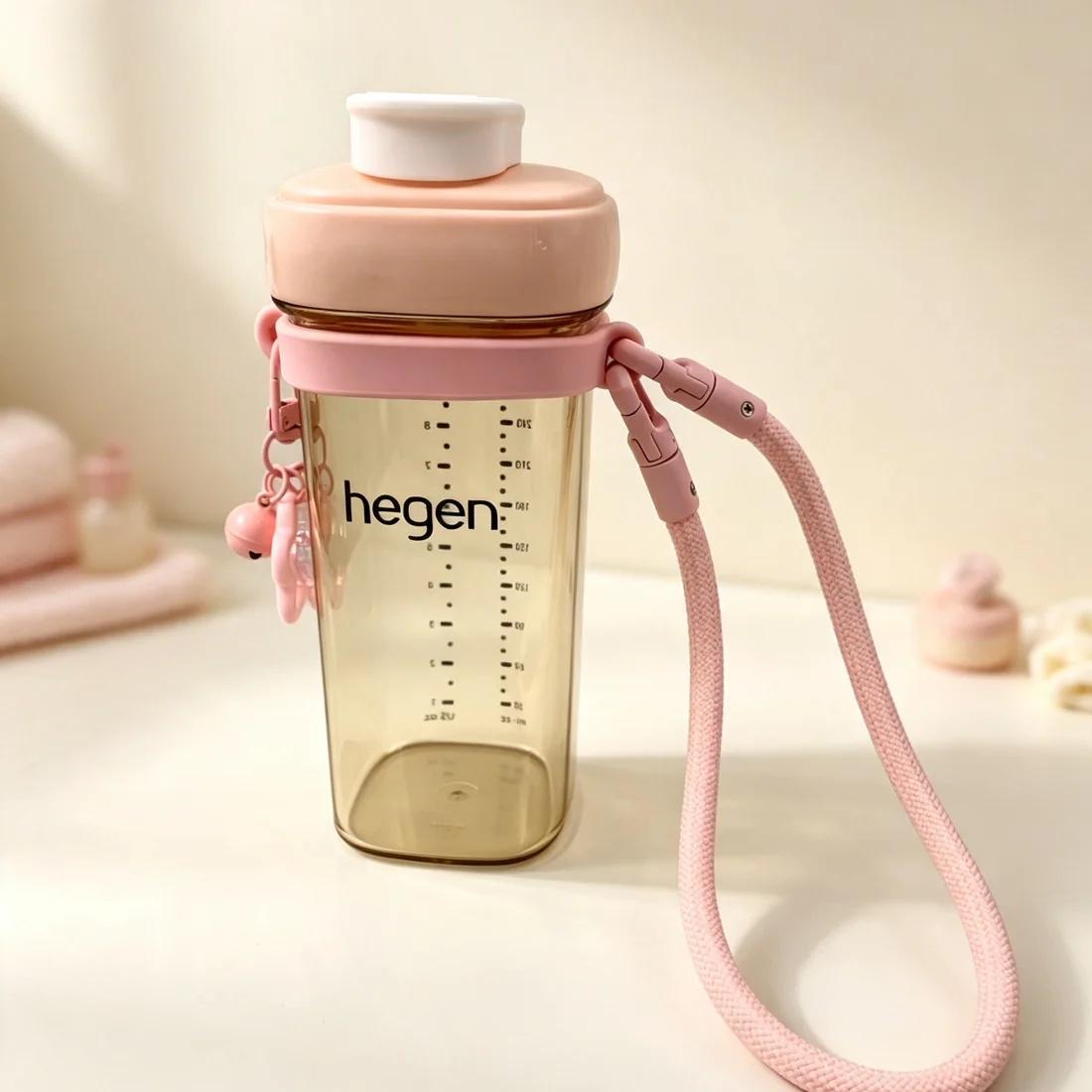 Water Bottle Silicone Sling, Carrier, Holder with Handle Strap Star Pendant , Fits Most 8-40oz Cups Stanley Cup Accessories