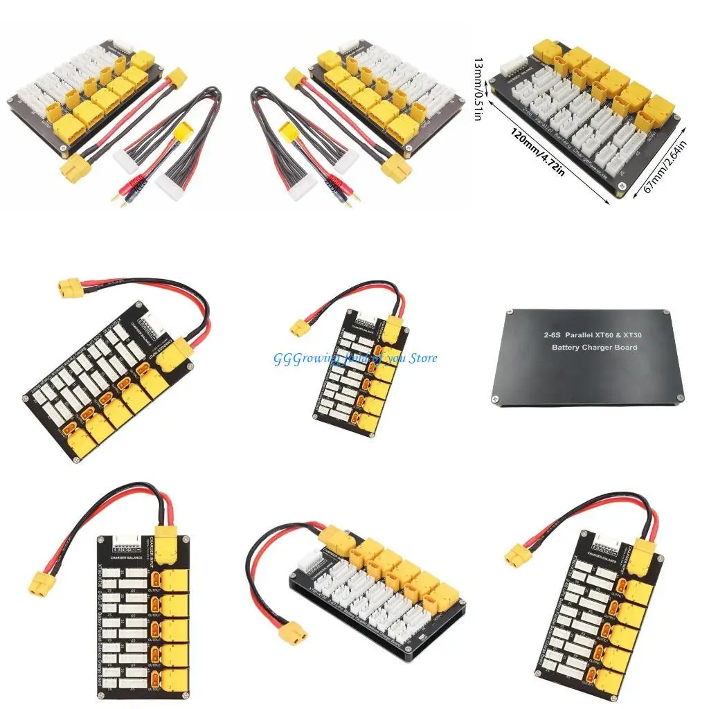 

H9EB 2-6S Lithium Battery Charging Board for 2-6S Hobbyists Ensures Precise Balance and Long Battery Use