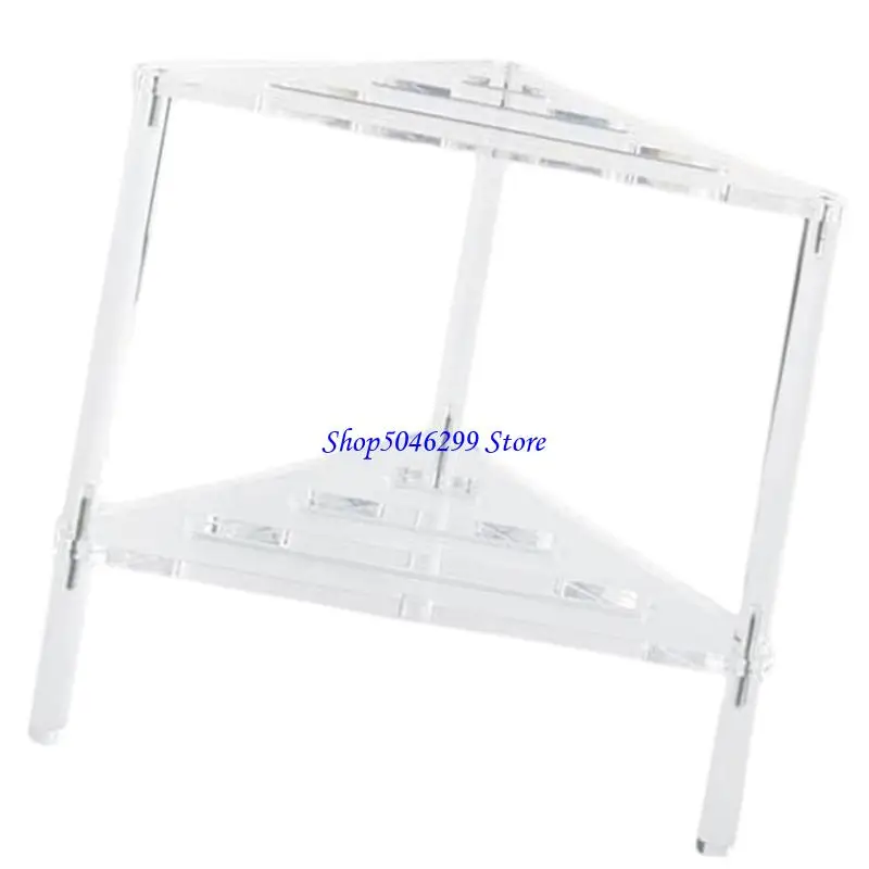 

H55A Sturdy Acrylic Bathroom Organizers Stool With Storage Solution Convenient for Shaving Legs and Spa High Support
