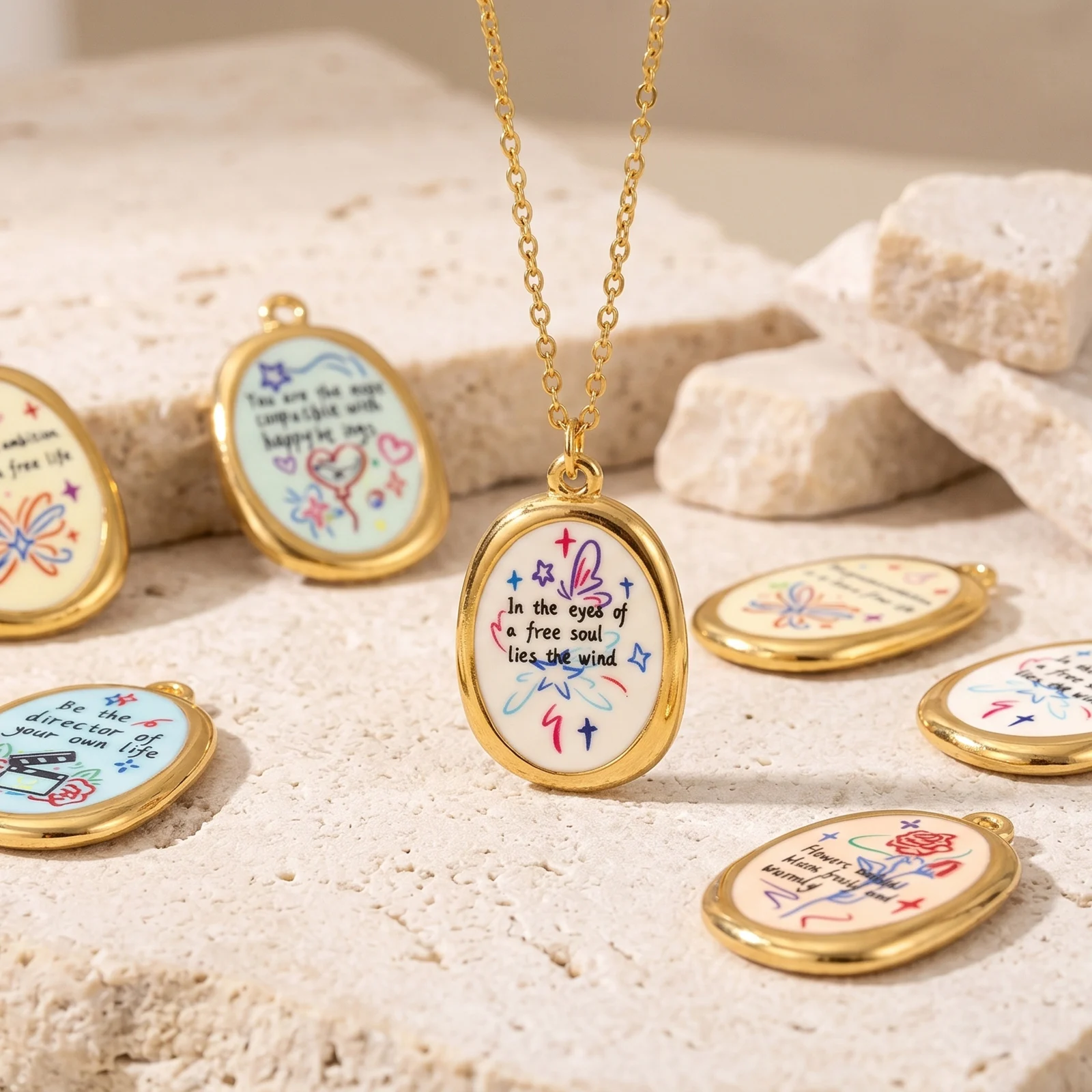 2 stuks positieve energie-cita - Jewelry Making Quotes recensie en prijs