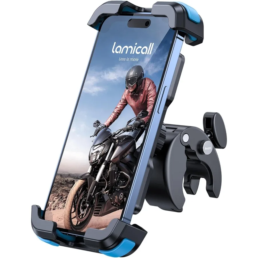

Motorcycle Bike Phone Mount Upgrade Quick Install Handlebar Holder Clip for Bicycle Scooter Cell Phone Clamp for iPhon