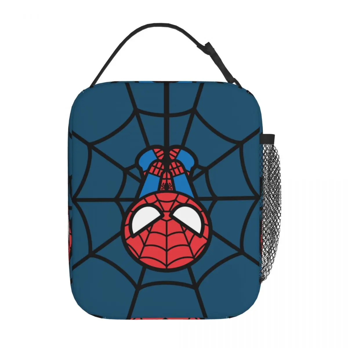 Kawaii Spider Man Hanging Upside Down Insulated Lunch Bags Thermal Bag Lunch Container Portable Tote Lunch Box Food Storage Bags