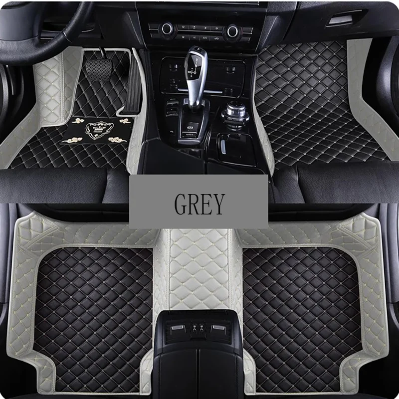 3D PU-leather Waterproof Car Floor Mats - close-up view