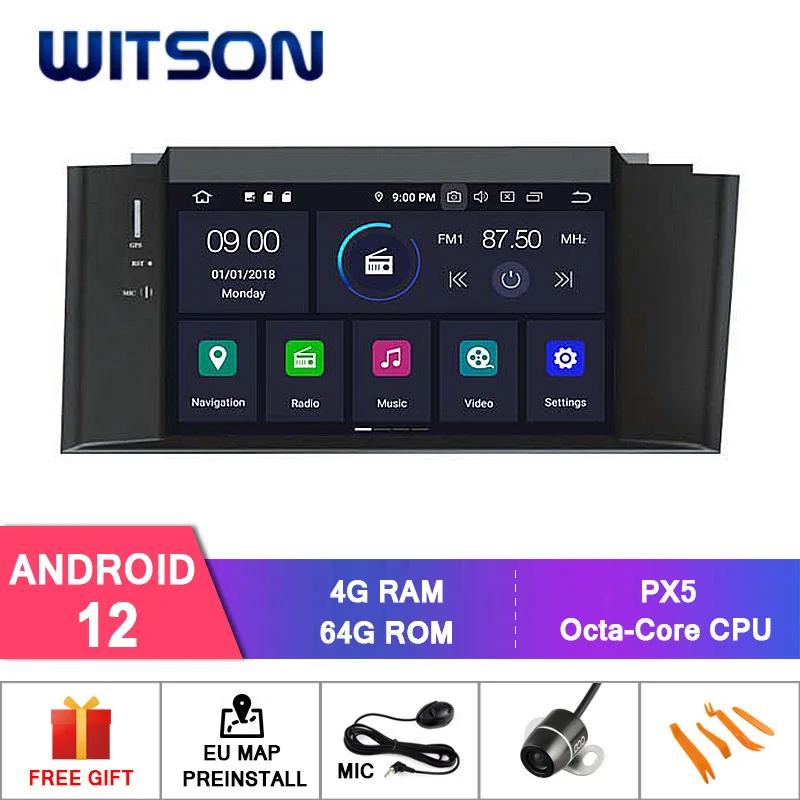 WITSON Android 12 CAR DVD GPS FOR CITROEN NEW C4L 2012 Car Multimedia Player Stereo AutoAudio GPS Navigation DVD Video Carpl