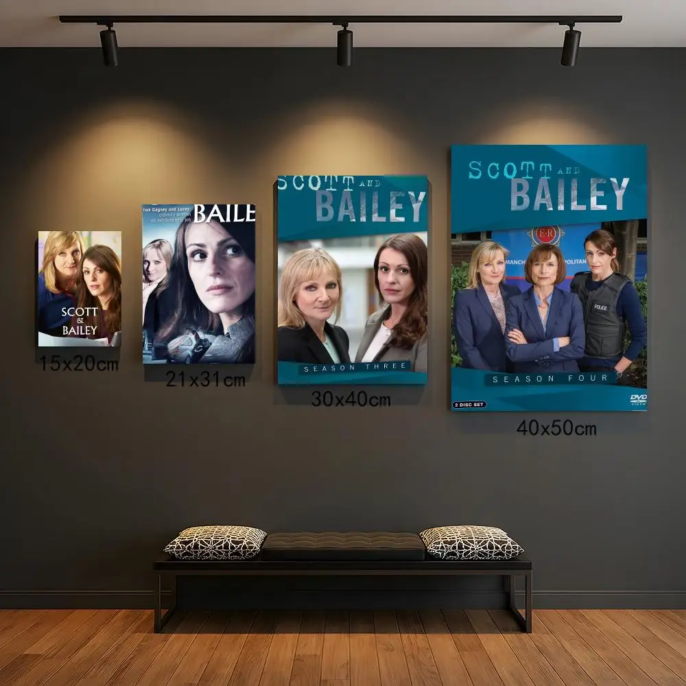 tv series S-Scott and Bailey TV Series-S Poster Peel and Stick Wall Art for Cafe Office Bar and Home Decoration