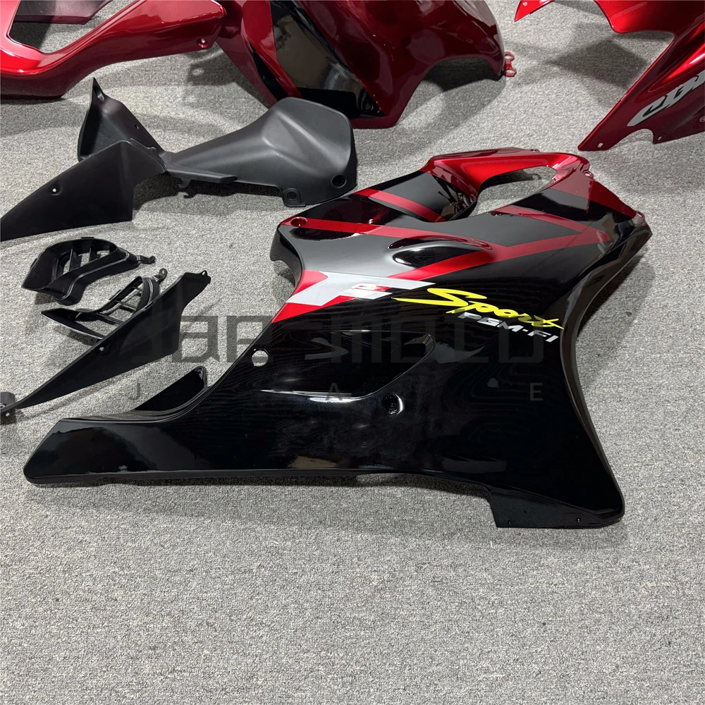 For CBR600 2001-2003 F4I 2001-2003 Motorcycle Bodywork Set High Quality Injection ABS Plastics Fairings Accessories Black Red B image 6