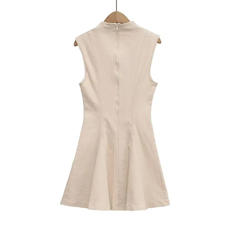 فستان صيفي جديد لعام 2025 بدون أكمام، متعدد الاستخدامات، قصير، أنيق، مناسب للتنقلات اليومية، يناسب جميع الإطلالات، خفيف الوزن. #2