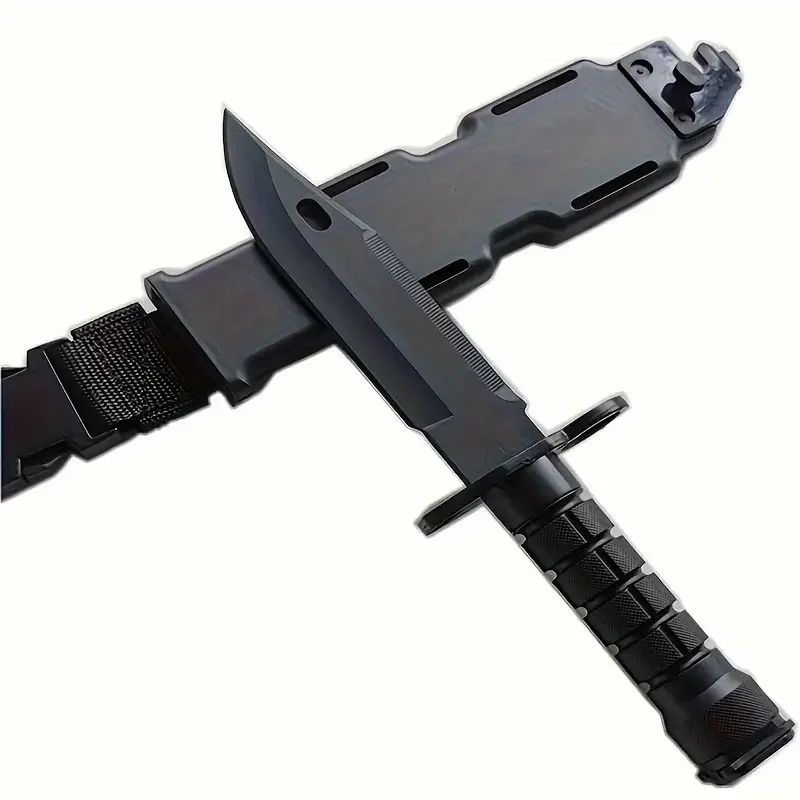 M9 Tactical Airsoft Rubber Knife Military Training Martial Arts CS Cosplay Halloween Soft Knives Dagger Model