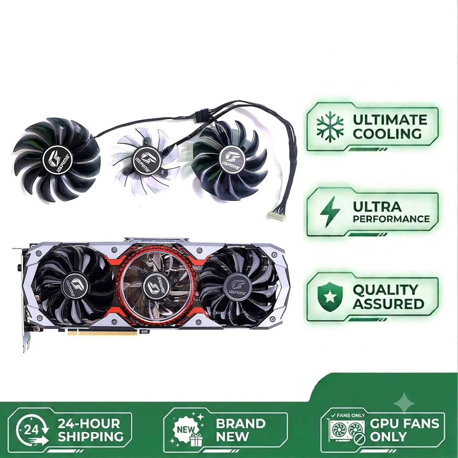 New Original 75MM 90MM PVA080E12R Video Card Fan For Colorful iGame GeForce RTX 2080 Ti 2080 2070 2060 GTX 1660Ti 1660 GPU Fan