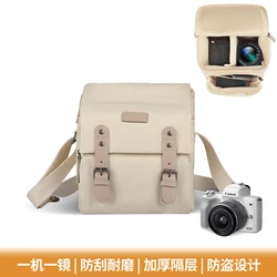 Waterproof Shoulder Crossbody DSLR Camera Bag Japanese Simple Large Capacit Portable Professional Photography Photo Case Handbag