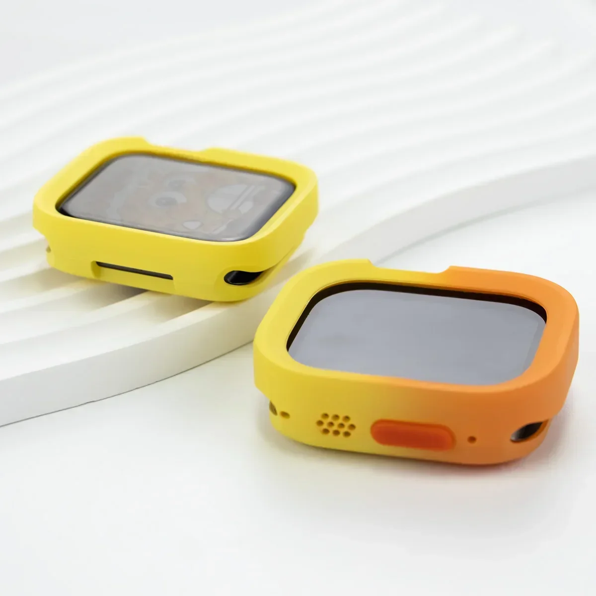 Candy Soft Silicone Case for Apple Watch Cover 46mm 42mm 49 45 41mm Protection For Iwatch Ultra 3 Series 11 10 9 8 7 6 Se Armor