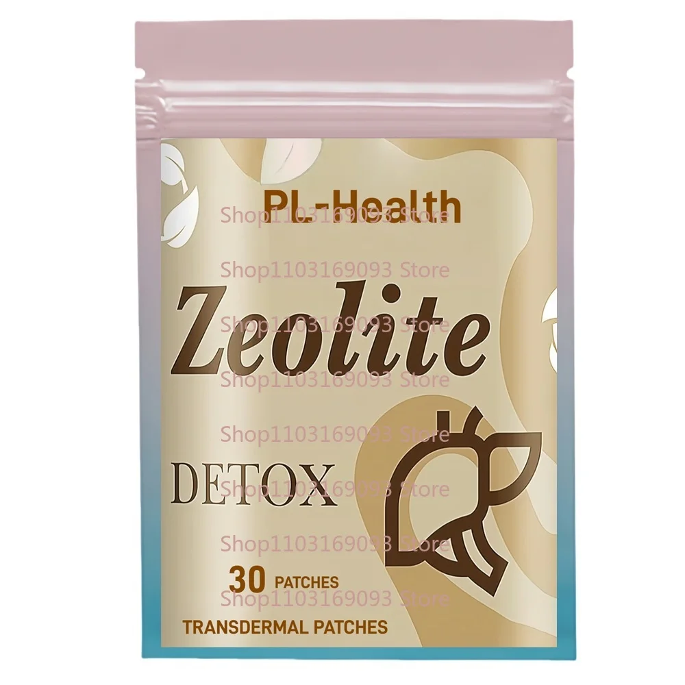 30枚入り ゼオライト デトックス経皮パッチ 活性炭、ベントナイトクレイ配合、最大吸収、腸・肝臓デトックスクレンズ