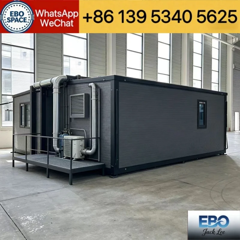 Durable prefab 20ft expandable foldable container house outdoor micro villa waterproof insulated system kitchen bathroom includ