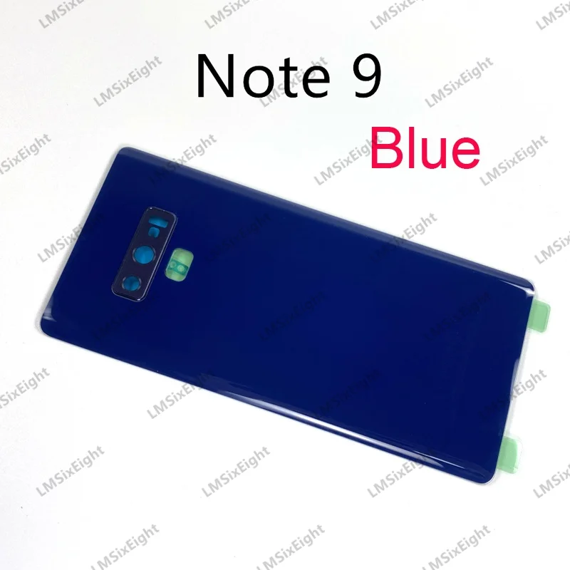 Back Glass note9 Replacement For Samsung Galaxy note 9 N960 Battery Cover Rear Door Housing Case Lid Panel Camera Lens Sticker