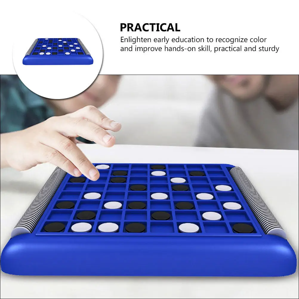 Black and White Chess Set for Kids – Flip Reversible Educational Board Game for Parent-Child Interaction