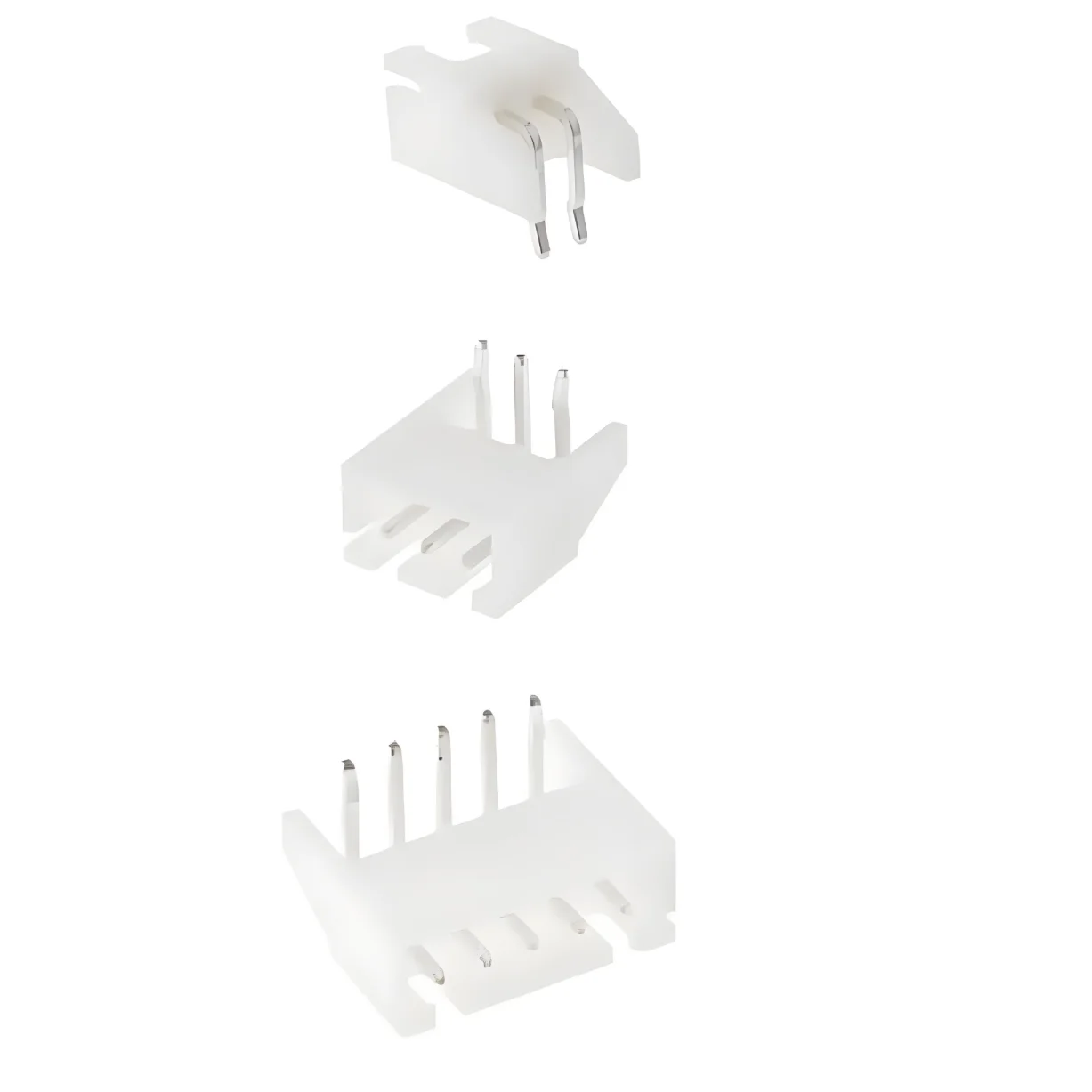 Conector XH de 50 piezas original, enchufe doblado, ~ 1x2P 16P, espaciado de 2,5mm, 3A, -25 ℃ ~ + 85 ℃, 250V, PA66, blanco, UL94V-0 H = 6,1mm,W = 11,5mm