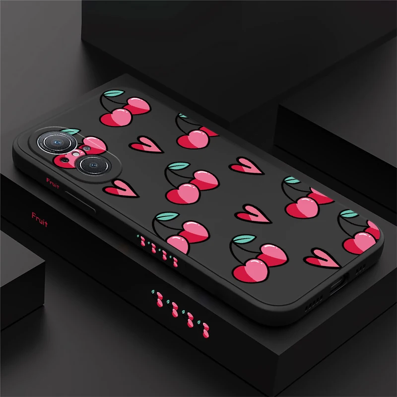 Funda de teléfono con estampado de cereza y frutas para Huawei Nova 9 SE 8i P40 Lite Y9 Prime Y7 Pro 2019 P30 P20 Y9S Y7P Y7A, funda de silicona TPU suave