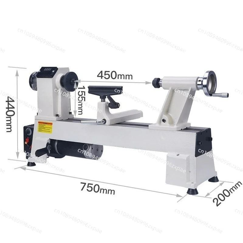 900W mini automatic wood lathe 220V numerical control wood turning household machine tool