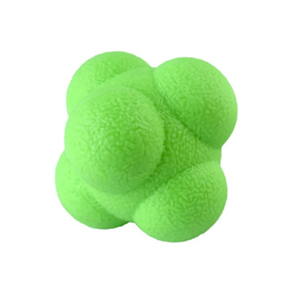 Durable 5.5cm Hexagon Reaction Ball Improve Hand Eye Coordination Reflex Games Training Ball Portable Irregular Direction Ball