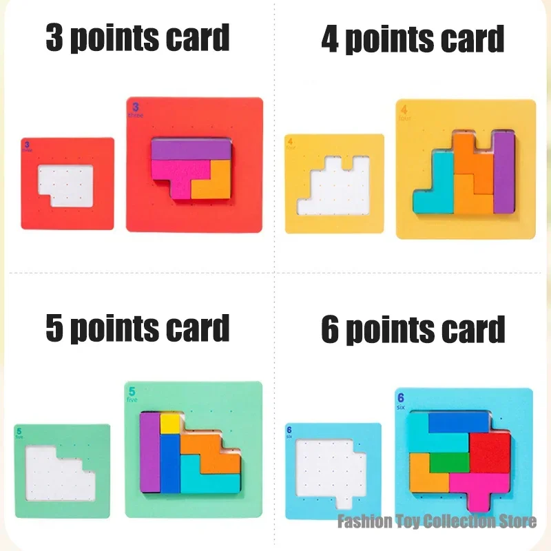 لعبة ألغاز تفاعلية لسطح المكتب ثلاثية الأبعاد ، ألعاب رياضية Tangram ، لوح كتل البناء ، لعبة شكل اللون للأطفال ، هدايا