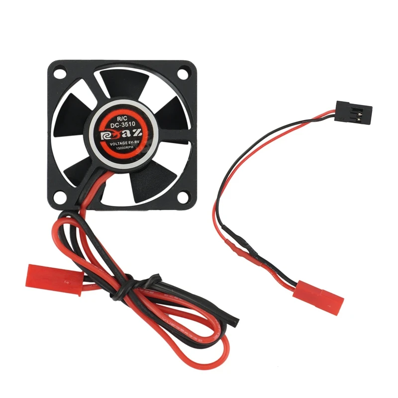 Motor Cooling Fan ESC Radiator Heat Sink 35Mm for 1/12 1/10 1/8 RC Car Parts,3