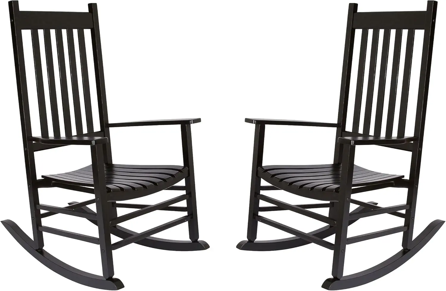 Company Zen-Chaises à bascule, ensemble de 2 culottes noires pour véranda extérieure