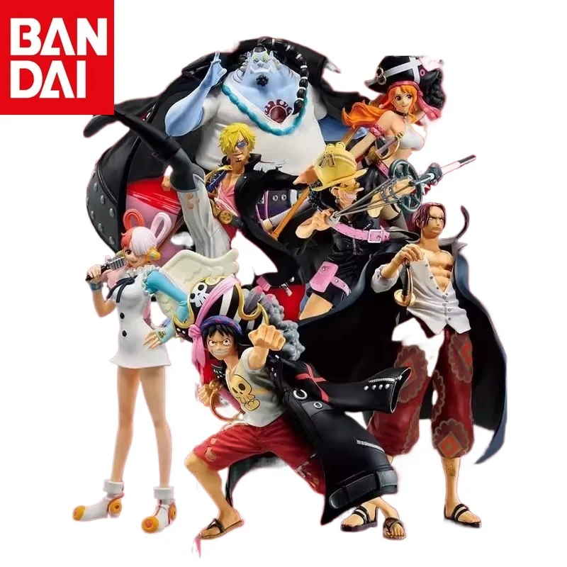 

Bandai Original One Piece Luffy Usopp Sanji Nami Jinbe Shanks Uta Zoro Anime Figures Toys for Kids Gift