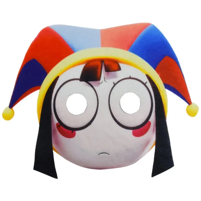 L'incredibile circo digitale Pomni bambini costume cosplay di Halloween tute per bambini maschera guanti bambini abbigliamento da cartone animato di Halloween