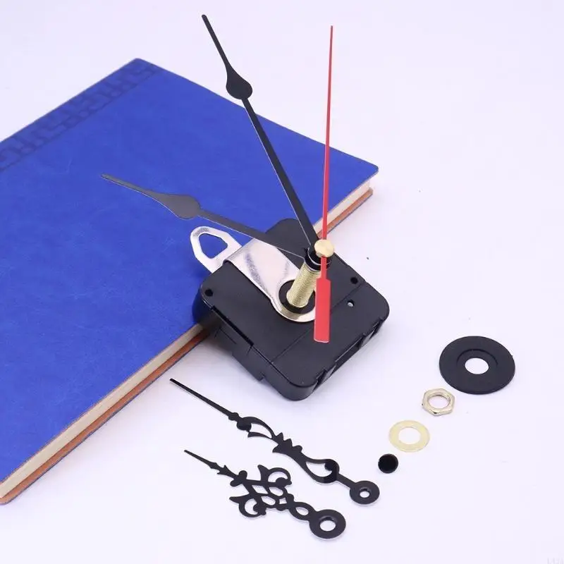 L43A Long Shaft Clock Movement Mechanism with 2 Pairs of Hands Repair Part DIY