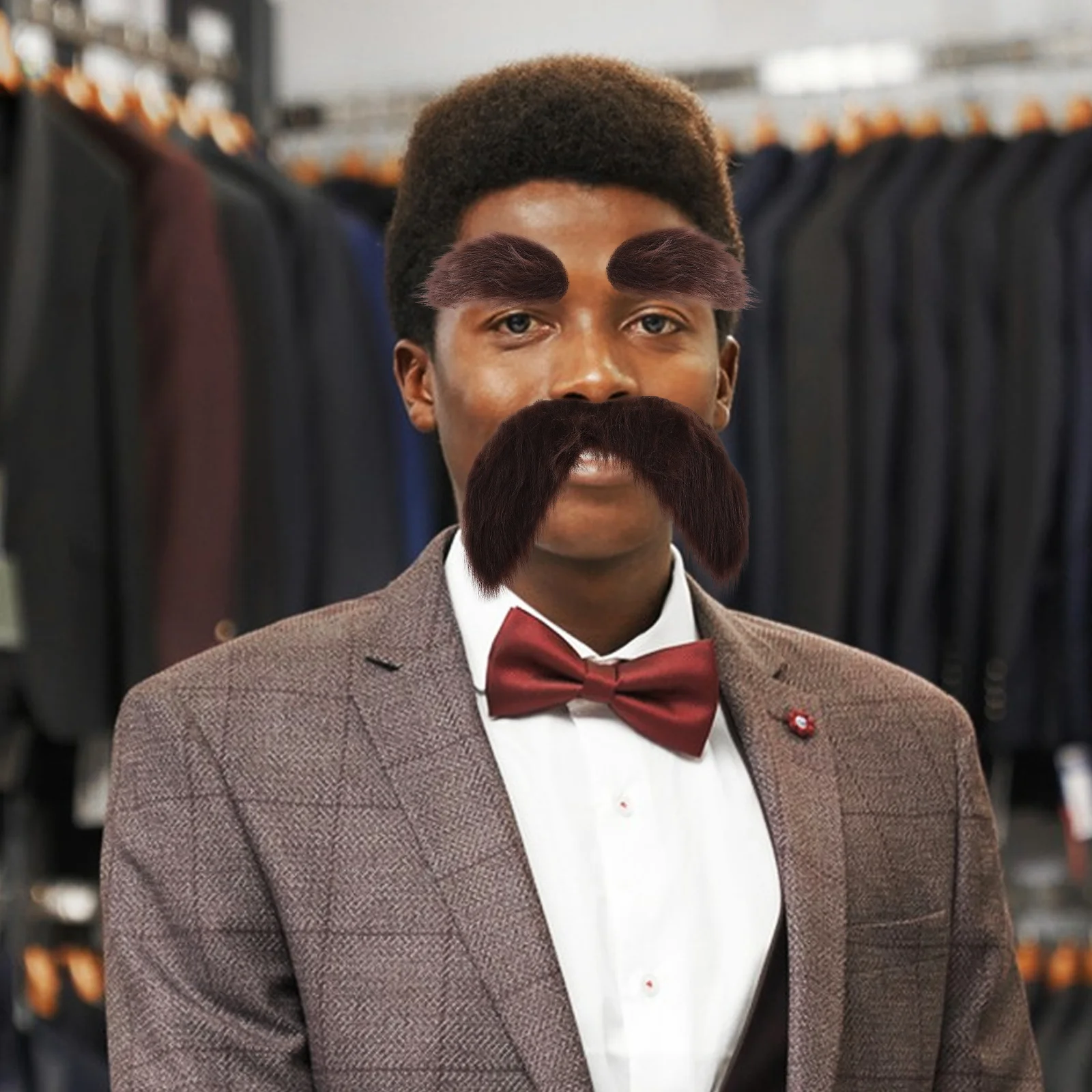 

4Sets Realistic Fake Beard Mustache Party Set Self-Adhesive Costume Props for Halloween Masquerade Cosplay Lightweight