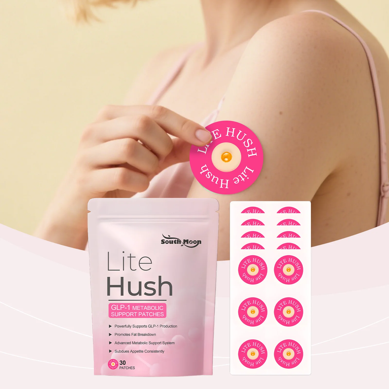 

GLP-1 Nano Patch body care patch gently cares for the contours of the body skin, daily care patch