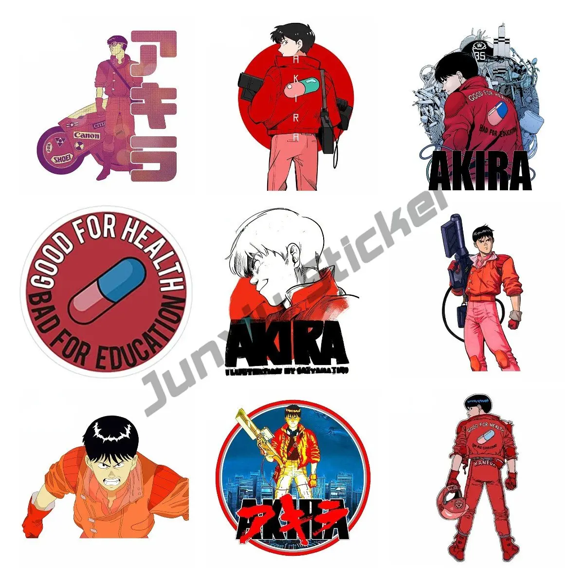 

Car Sticker Akira Junichiro Kanada Akira Stickers Motorcycle Waterproof Laotop Decal Surfboard Cartoon Decoration Game Stickers