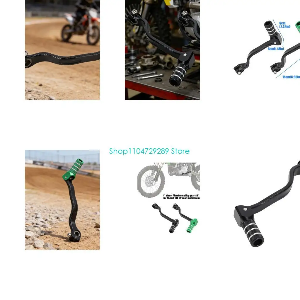 D8KE Motorcycle Gear Shifter Lever for KX85 KX100, Aluminum Hinged Toe Peg, Clamp End Service Part for Trail Bike Maintenance