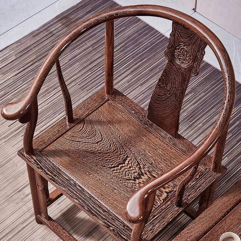 

Furniture armchair three-piece set of solid wood, palace chair, Chinese style Taishi chair, antique backrest support