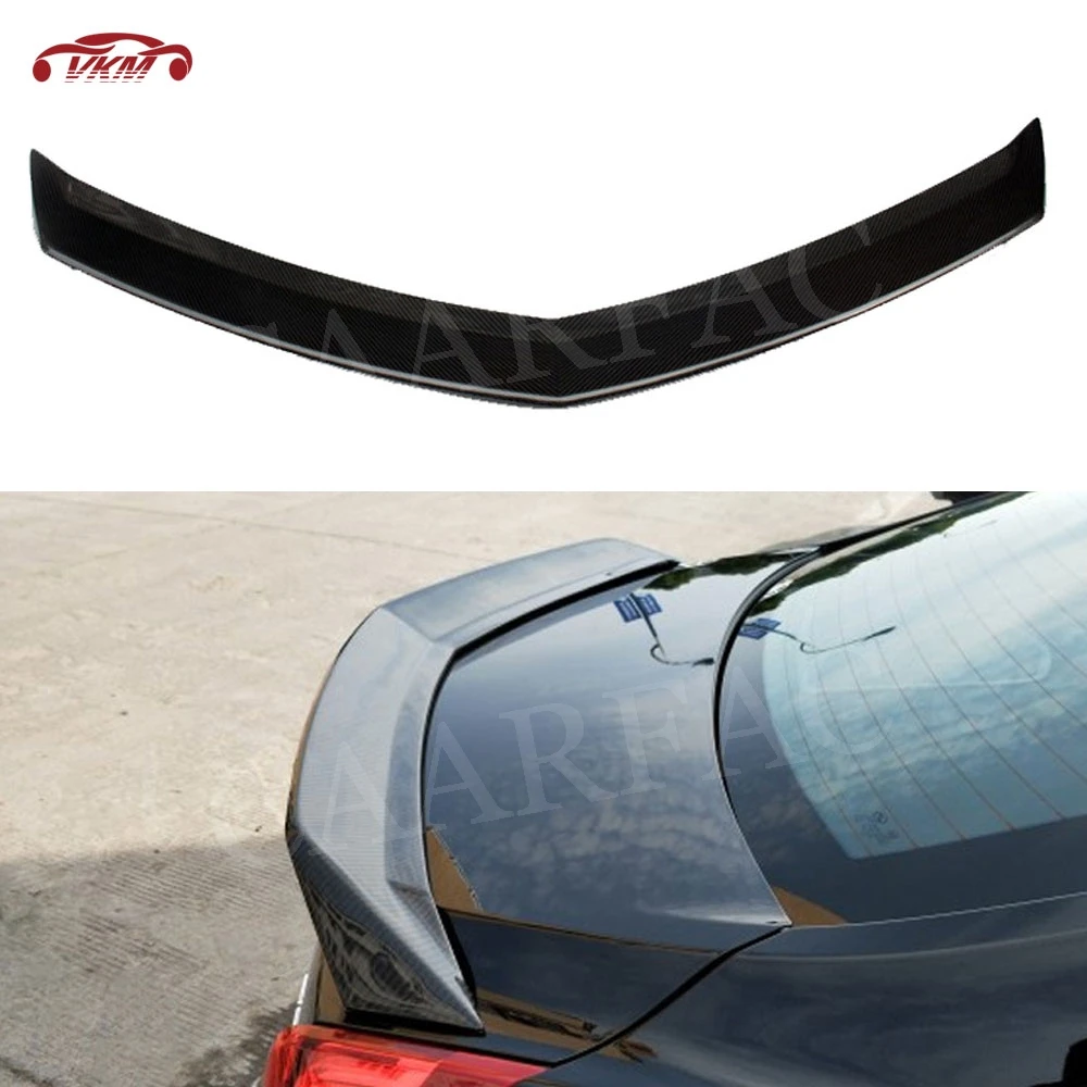 

Carbon Fiber Rear Spoiler for Cadillac ATS Sedan 2015 2016 2017 2018 2019 V Style FRP Rear Bumper Trunk Wings