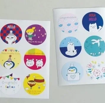 12pcs/lot Korea Cute MAIN STREET Point Sealing Sticker DIY Note sticker Decoration label Multifunction