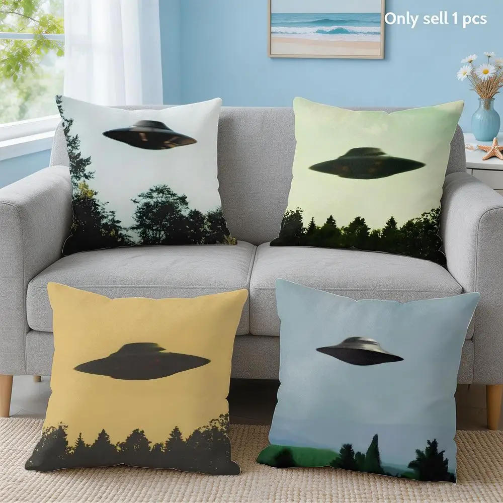 The X-Files I Want to Believe movie Cushion Cover Soft Throw Pillow Cover Hidden Zipper Cutecore Sofa Bedroom Home Decor