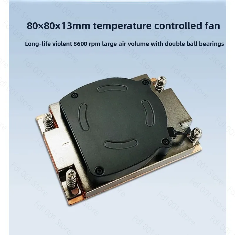 AMD EPYC 1U Active Server CPU Cooler Socket SP3 TR4 Heatsink For Rome 7742 Milan Threadripper Copper Vapor Chamber Blower Fan
