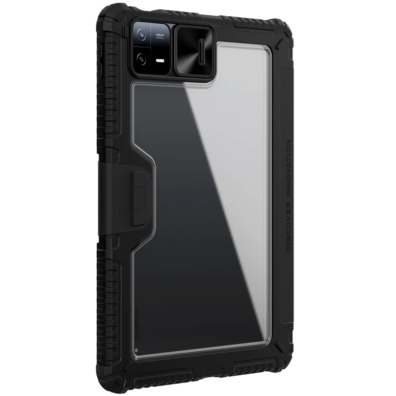NILLKIN Leather Case for Xiaomi Pad 6, Pad 6 Pro, Camera Protection, Privacy Security, PU Leather Flip Cover, Stand Function