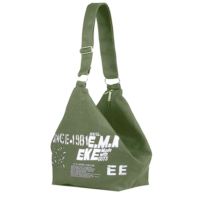 Yogodlns Brief Dekore Leinwand Umhängetasche Für Frauen Große Kapazität Einkaufstasche Student Bookbags Reise Duffle Bag Shopping Totes – Detail 15