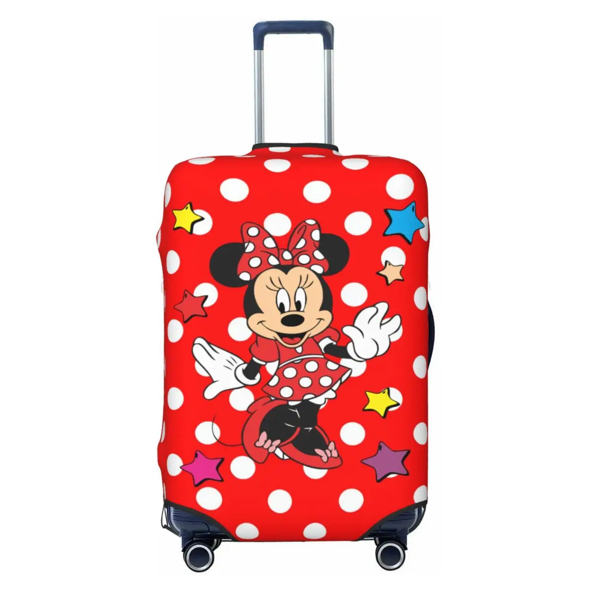 

Custom Minnie Mouse Luggage Cover Cute Cartoon Mickey Suitcase Protector Covers Suit For 18-32 inch