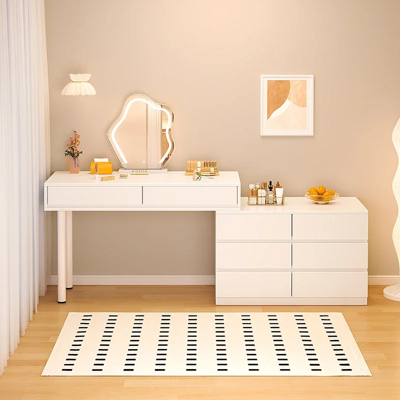 

Cream style minimalist modern bedroom light luxury main bedroom cabinet makeup dressing table