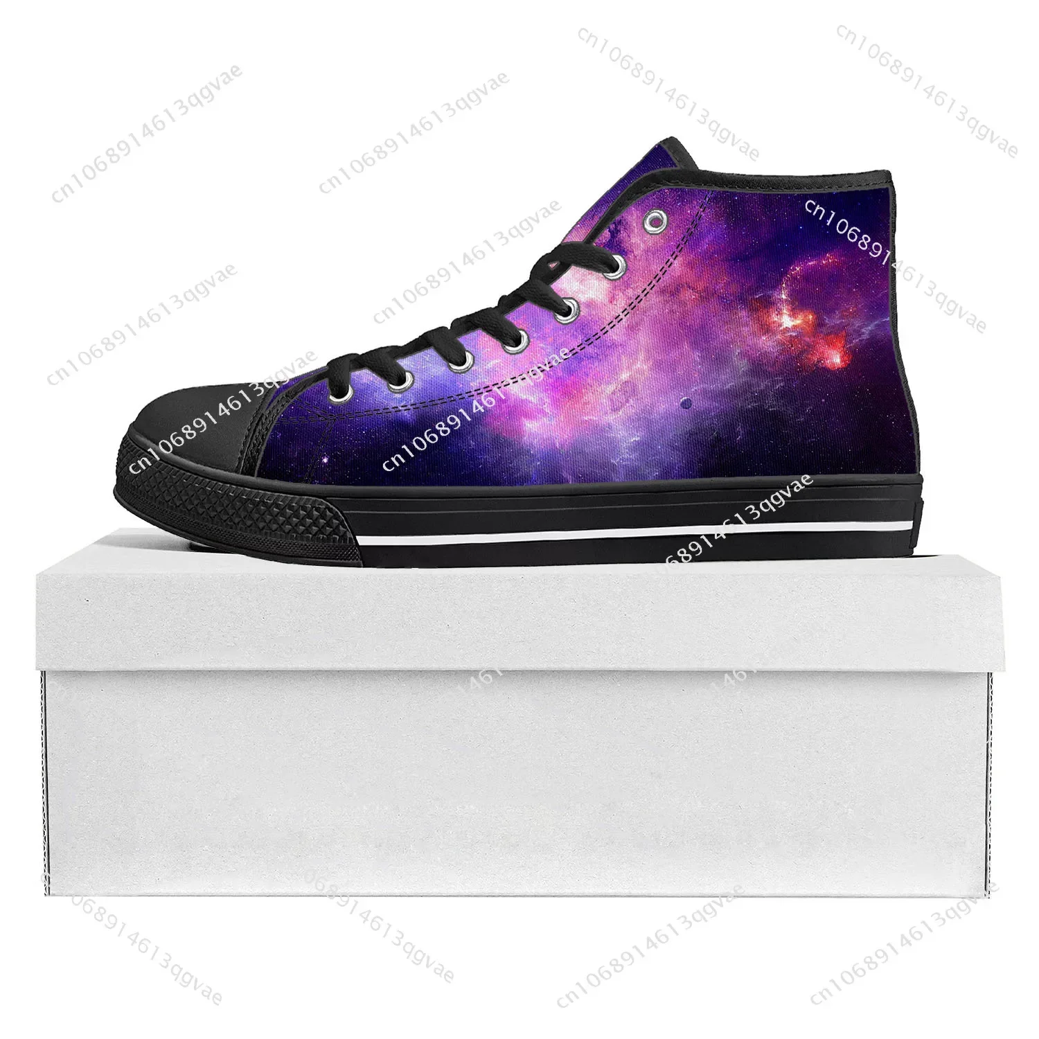 

Galaxy Celestial High Top High Quality Sneakers Mens Womens Teenager Canvas Sneaker Casual Couple Shoes Custom Made Shoe Black