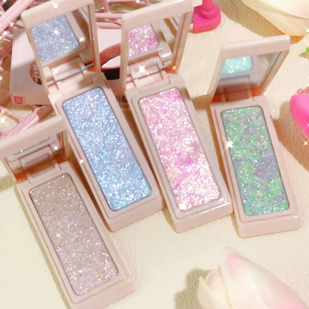 Makeup Highlighter Pearl Shiny Clear High-gloss Powder Natural Brightening Lying Silkworm Glowing Highlight Illuminator Cosmetic image 5