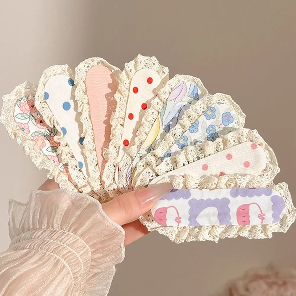 2Pcs No Damage Hair Stickers Non Slip Grip Lightweight Children's Hair Clips Lace Edge Hair Volumizing Flower Stickers