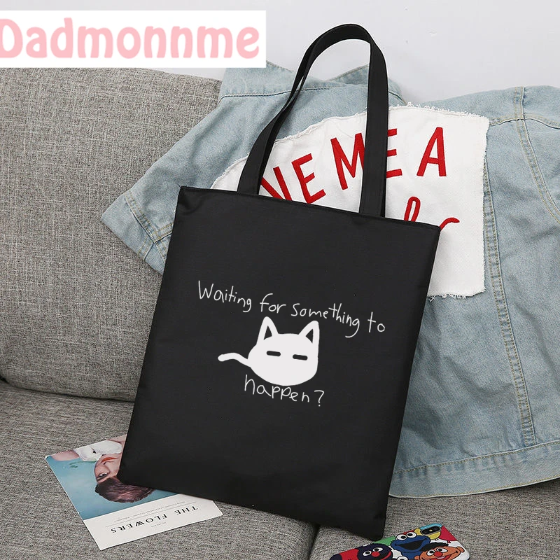 Shopping Bag Japan Omori Manga Graphic Shoulder Bags Large Capacity Wild Messenger Bag Summer New Cute Canvas Handbag Tote Bag